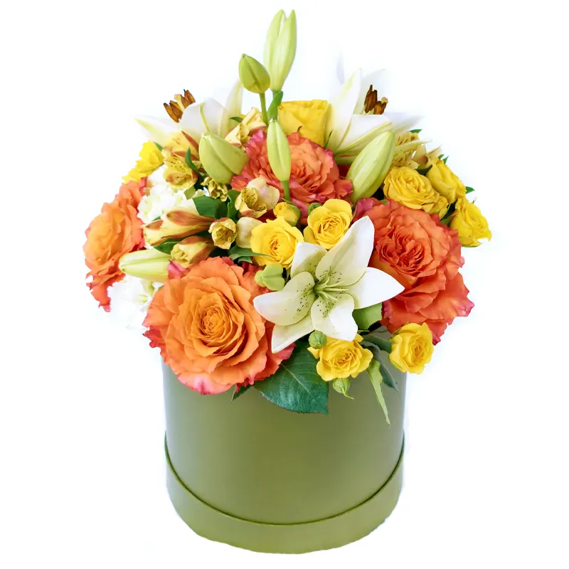 Цветы в коробке Хрустальная сказка