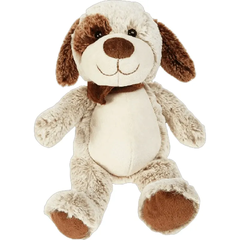 Плюшевый пёсик бежевый